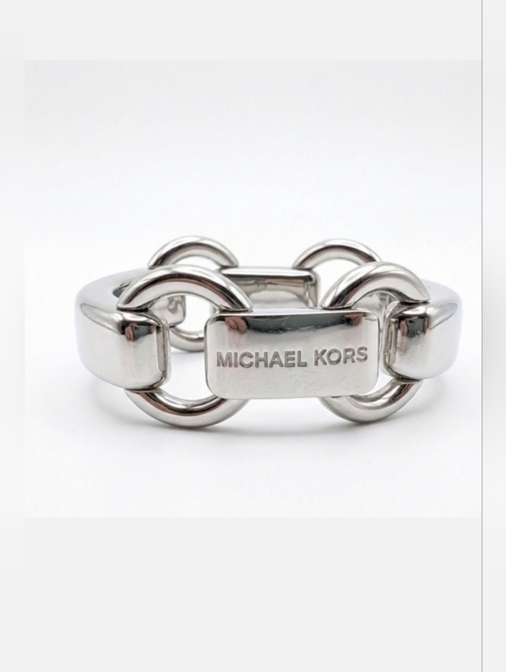 Michael Kors Silver Bit-Link Bracelet, VGUC!